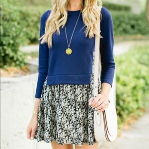 Goodnight Macaroon Daisy Layered Sweater Dress